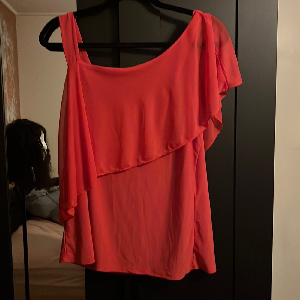 One strap pink shirt